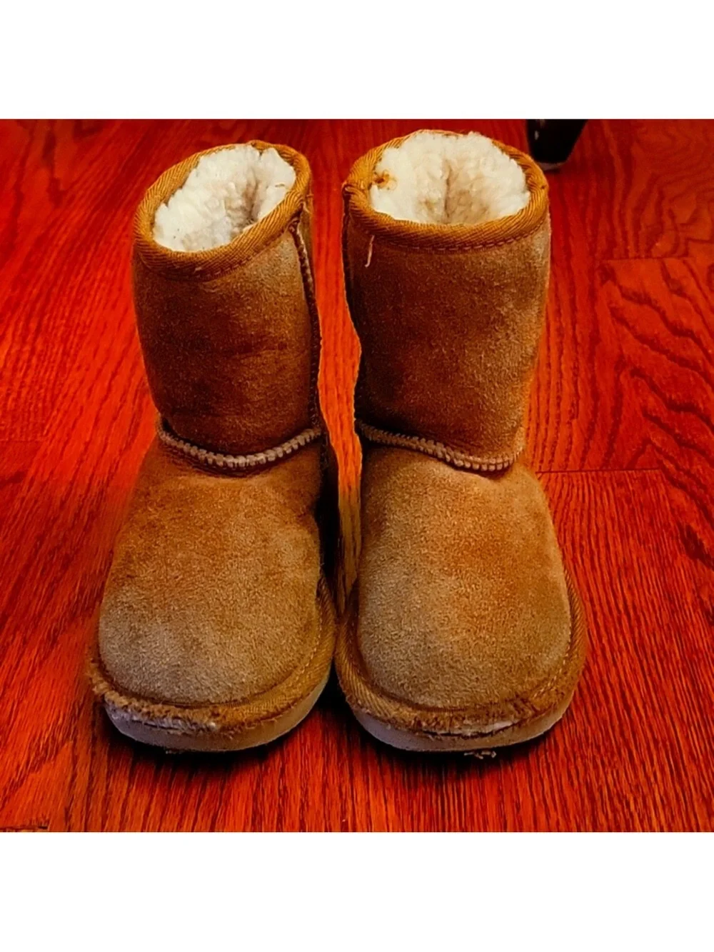 Children's Faux-Shearling Winter Boots in Tan
